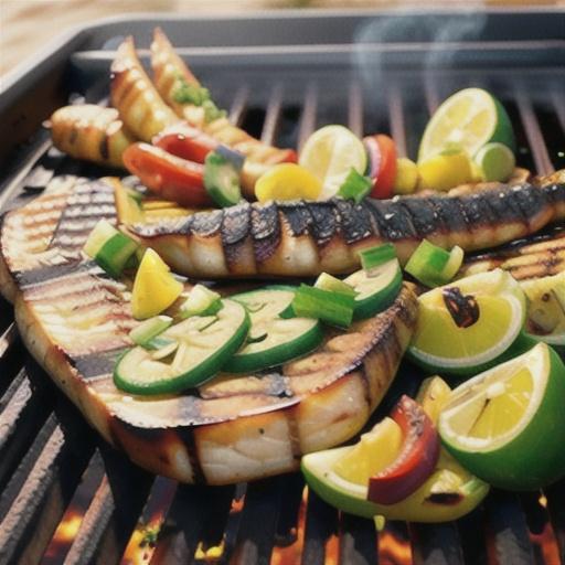 Blackened Grilled Sea Bass