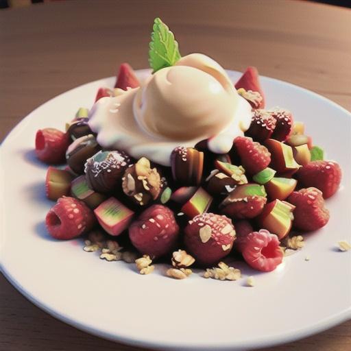 Rhubarb-Raspberry Crunch