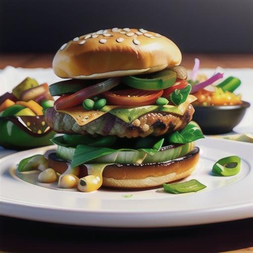 Hamburger Steaks with Peppers, Onions, and Mushrooms
