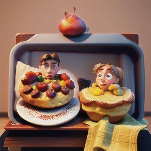 Dutch baby pancakes with roasted plums