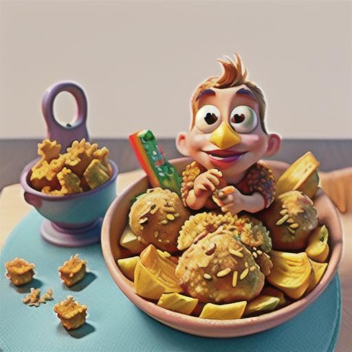 Cornflake-crumbed chicken with wedges