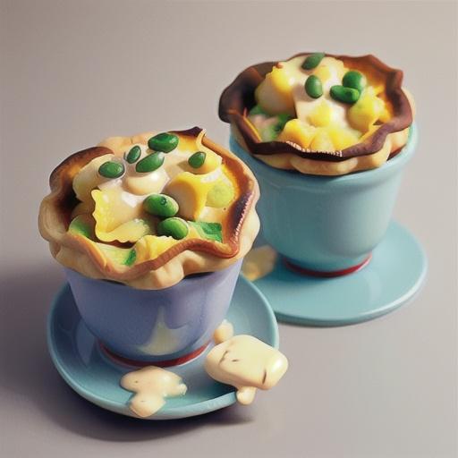 Bean and polenta pot pies