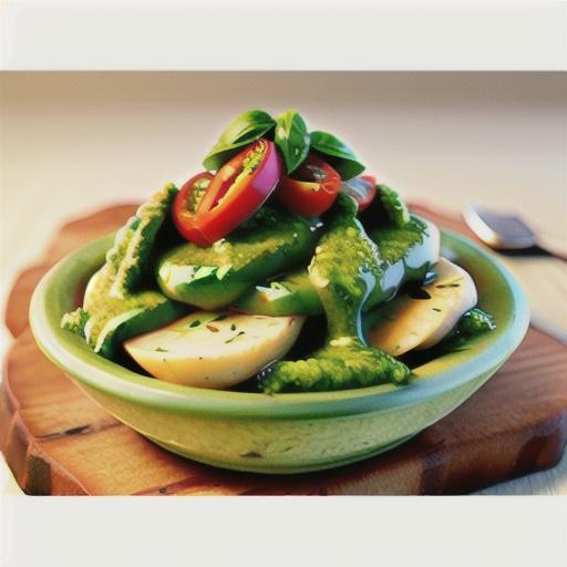 Mashed Potatoes with Spinach Pesto