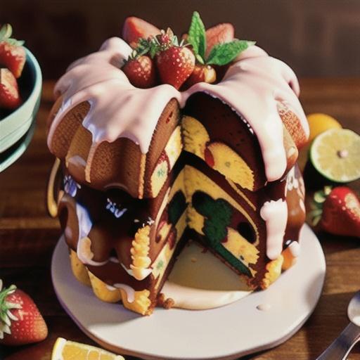 Strawberry-Orange Bundt Cake