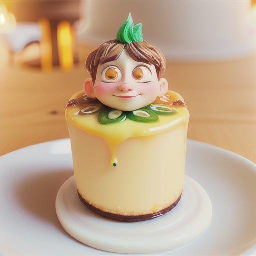 Lime and coconut brulee