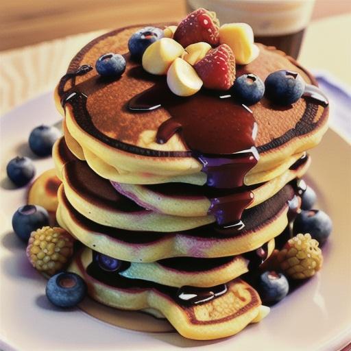 Blended Berry Pancakes
