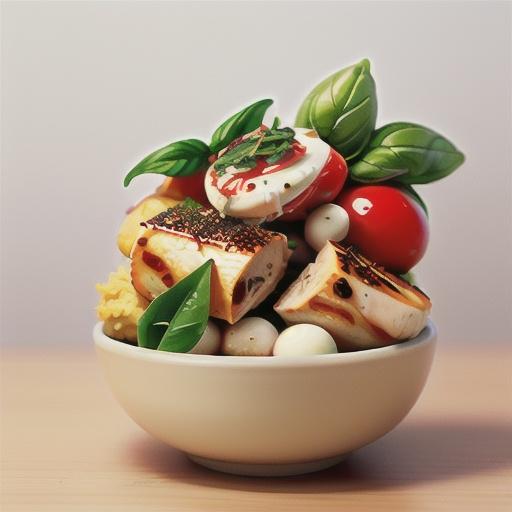 Tomato, basil & bocconcini chicken with polenta