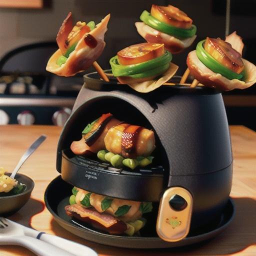 Air Fryer Bacon-Wrapped Chicken Thighs