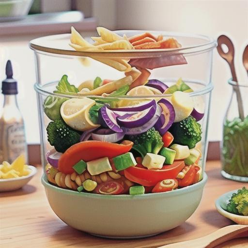 Layered Summer Pasta Salad