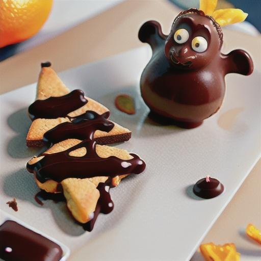 Chocolate-Dipped Orange Shortbread Cookies