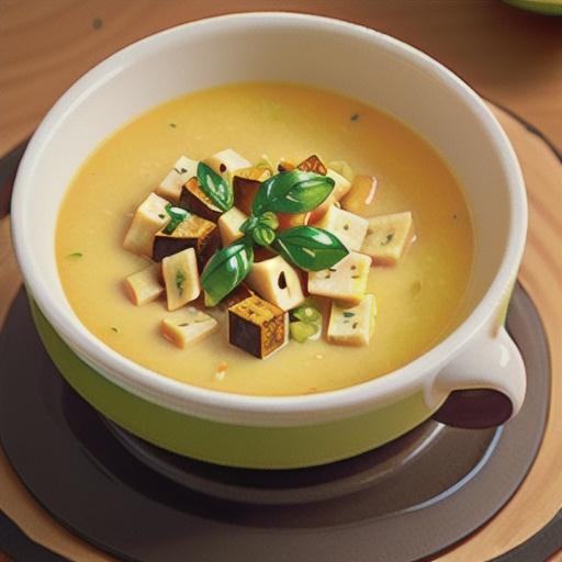Banana Squash Soup with Sweet Potato and Green Apple