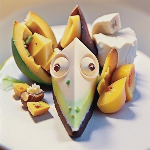 Mango, lime and coconut semifreddo