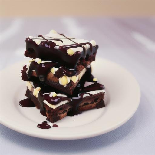 Triple-choc brownies