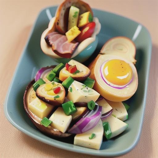 Ham and Vegetable Scrambled Eggs