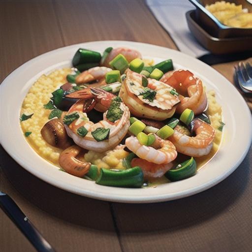 Shrimp and Grits Louisiana Style