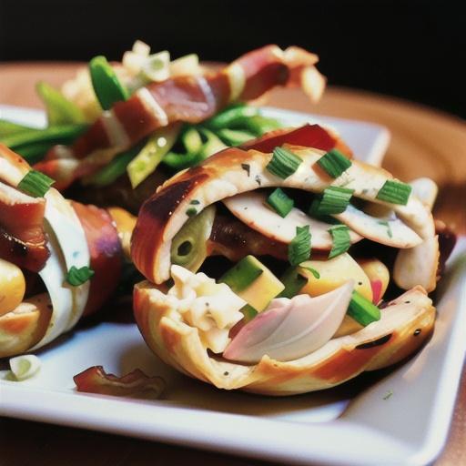 Gorgonzola-Stuffed Chicken Breasts Wrapped in Bacon