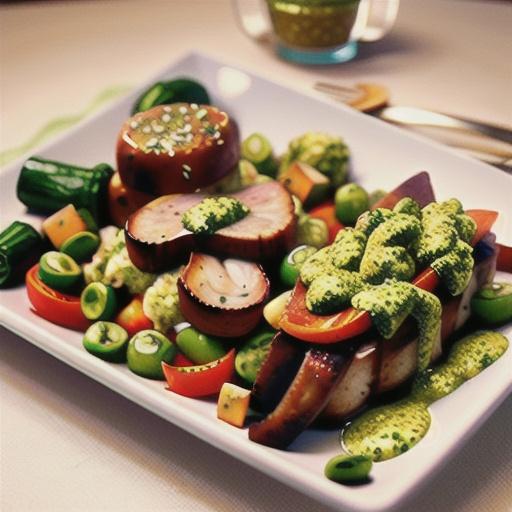 Pesto-Coated Center-Cut Pork Chop