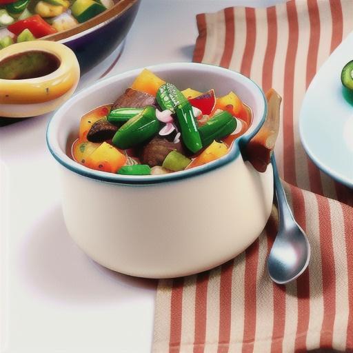 Beef and vegetable goulash