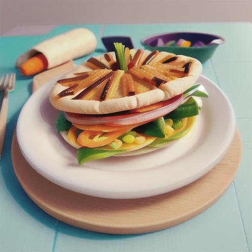 Crunchy carrot pittas