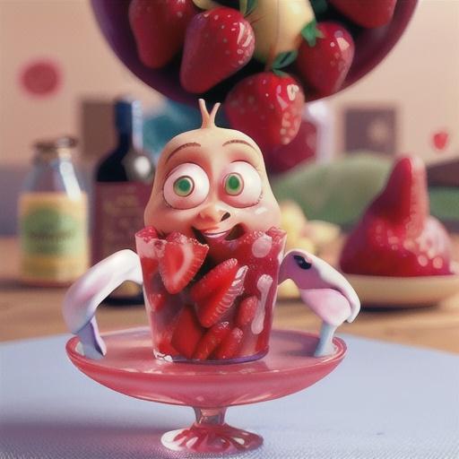 Strawberry and sparkling rosé jelly