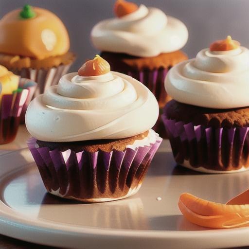 Carrot Cupcakes with White Chocolate Cream Cheese Icing