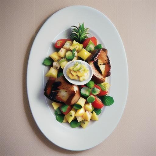 Honey and balsamic pork chops with pineapple salsa