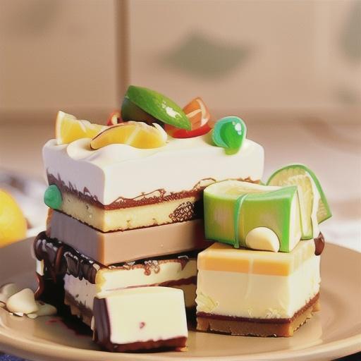 White Chocolate-Key Lime Cheesecake Squares