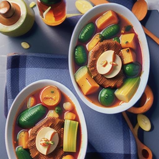 Pork, bean and kale goulash soup