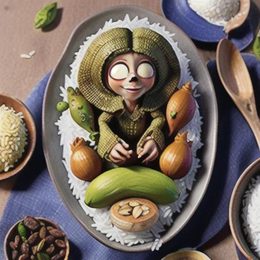 Saffron and chicken rice (Morasah polow)