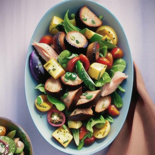 Greek-style roast chicken salad