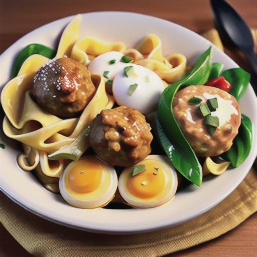 Anna's Amazing Easy Pleasy Meatballs over Buttered Noodles