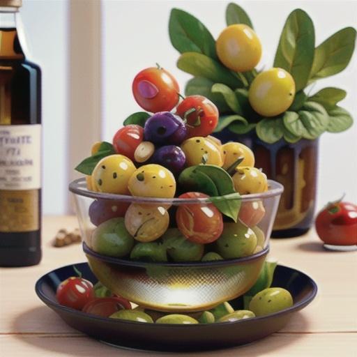 Roasted grape tomato salad
