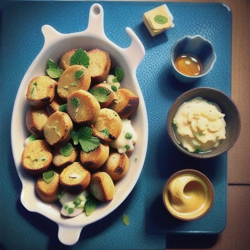 Macadamia and mustard pork cutlets with celeriac mash