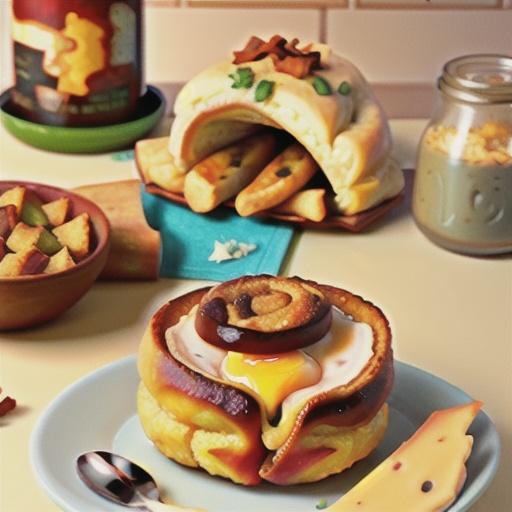 Bacon, Egg, and Cheese Breakfast Bombs