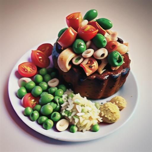 Mushroom & nutmeat loaf with tomato relish