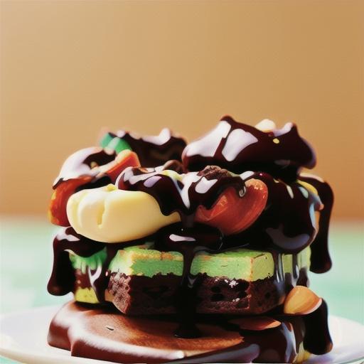 Chocolate and almond brownies