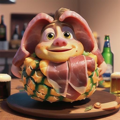 Bone-In Ham Cooked in Beer