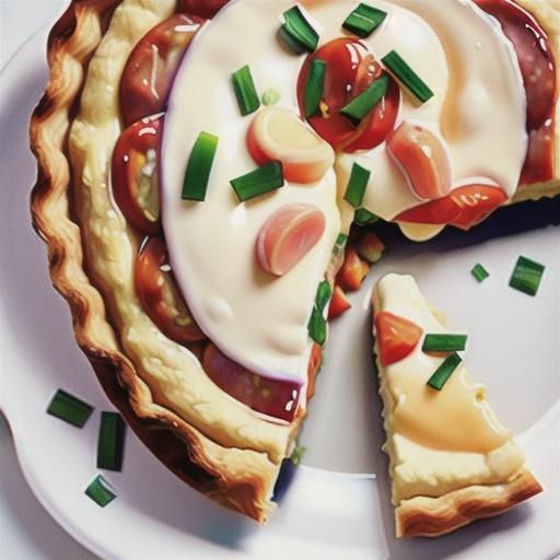 Ham and egg quiche