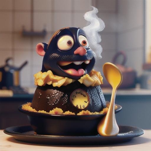 Treacle and ginger steamed pudding