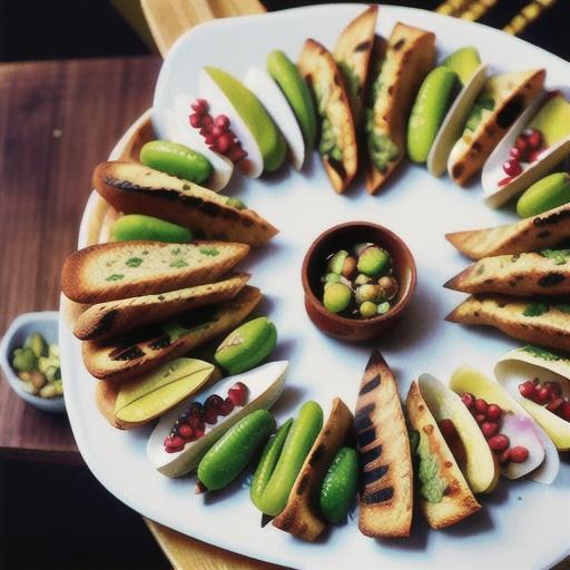 Lamb and pistachio pizzas with pomegranate molasses
