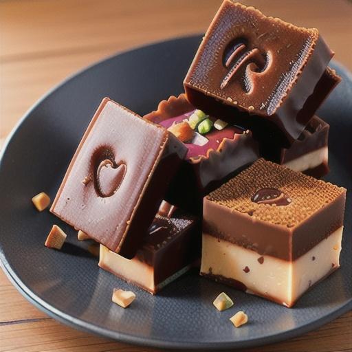 Spiced chocolate & ginger fudge squares