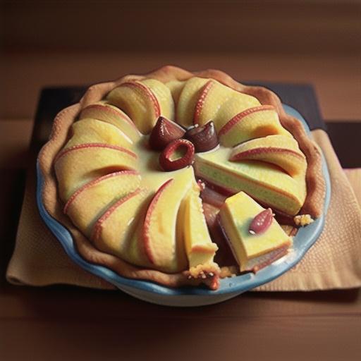 Crumb-Top Rhubarb Custard Pie