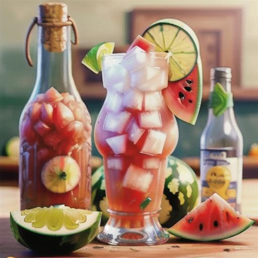 Watermelon Cilantro Margaritas