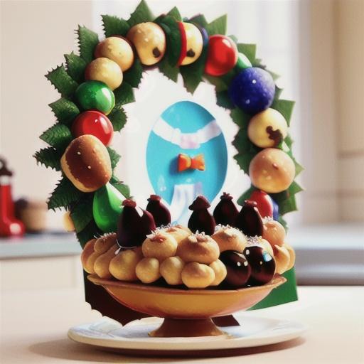 Profiterole wreath