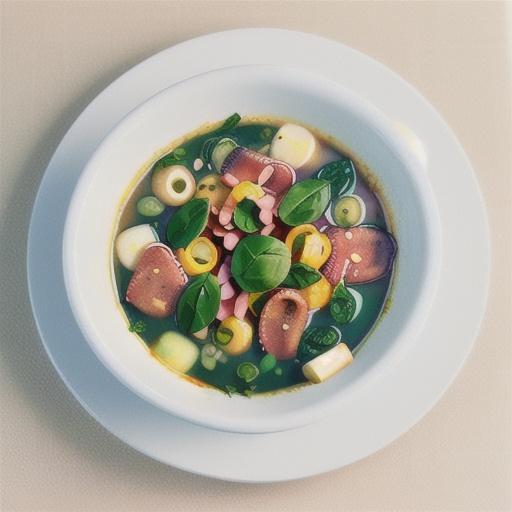 Lentil, pancetta & spinach soup