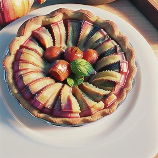 Grammy's Favorite Rhubarb Custard Pie