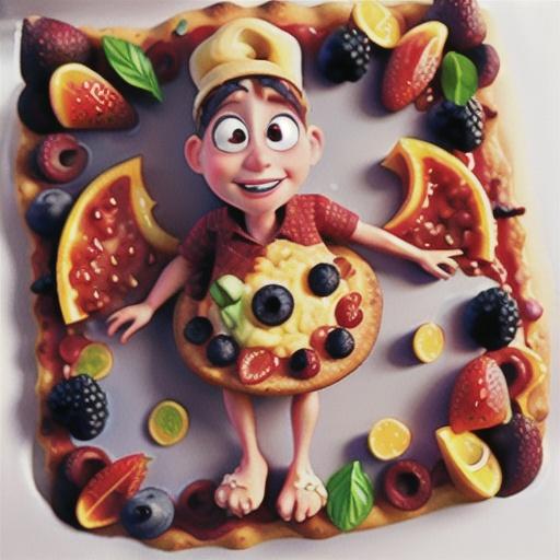 Union Jack Fruit Pizza