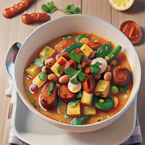 Speedy Spanish chorizo soup