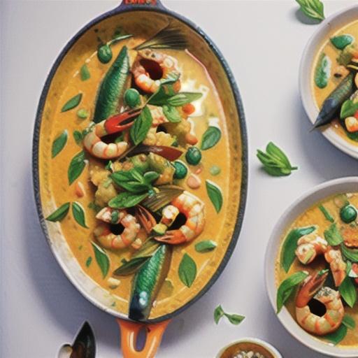 Quick Sri Lankan fish and prawn curry