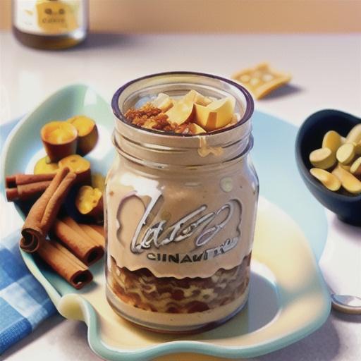 Honey and cinnamon overnight oats